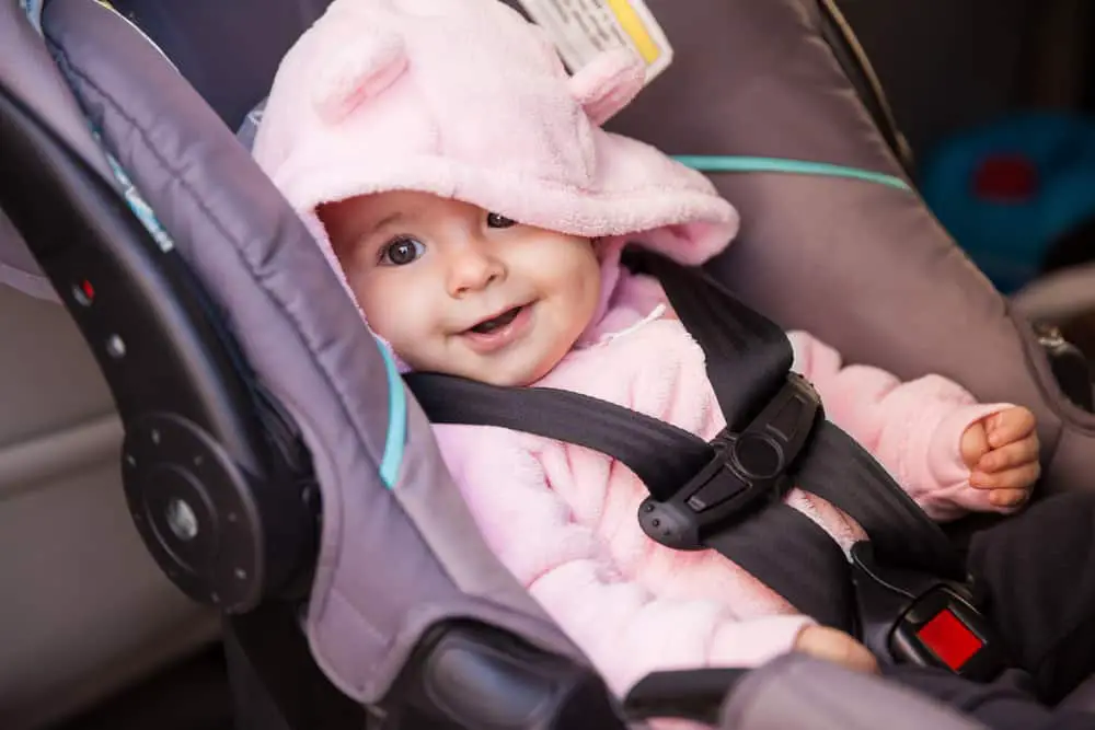 Baby in car seat